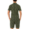 Green Tribal Turtle Polynesian Themed Men's Romper