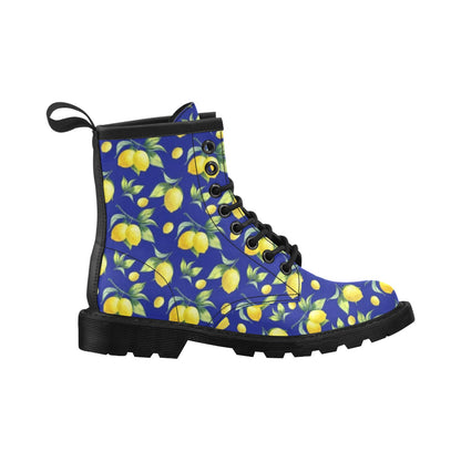 Lemon Pattern Print Design LM06 Women's Boots