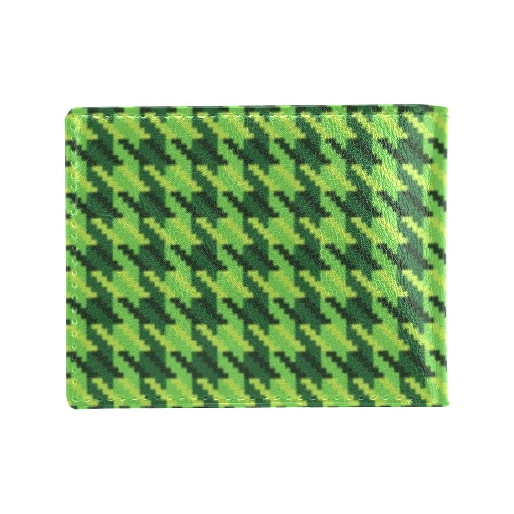 St Patricks Day Houndstooth Pattern Print LKS301 Men's ID Card Wallet