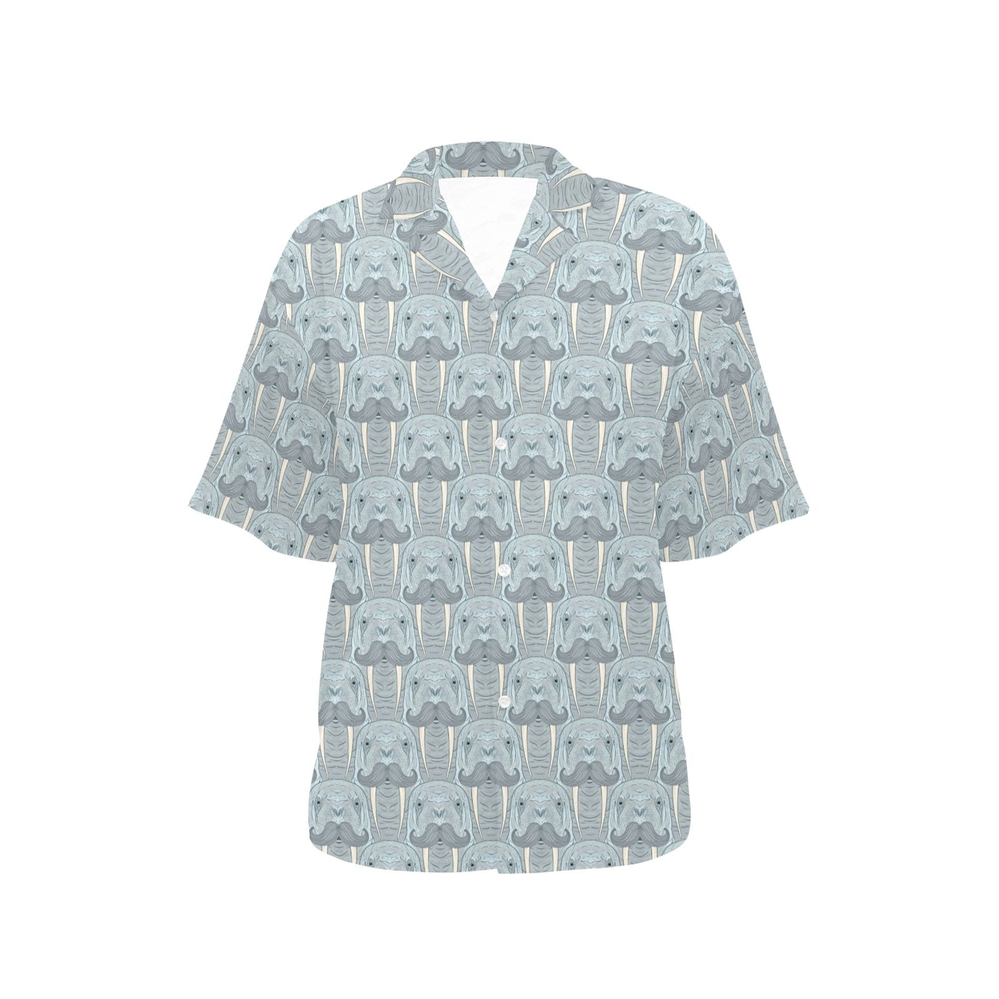 Walrus Print Design LKS402 Women's Hawaiian Shirt