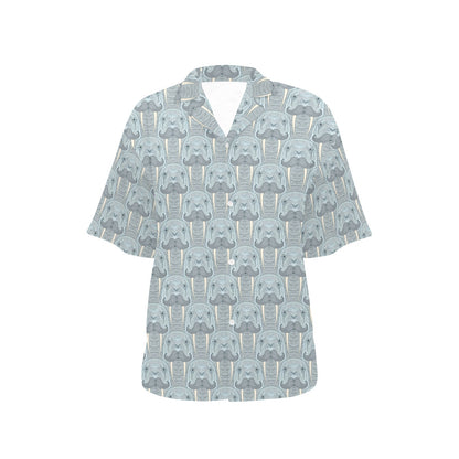 Walrus Print Design LKS402 Women's Hawaiian Shirt