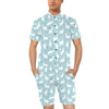 Alpaca Pattern Print Design 02 Men's Romper