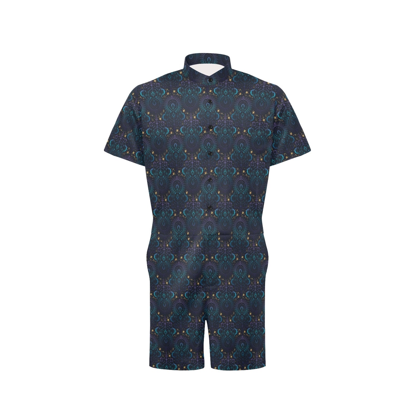 Celestial Pattern Print Design 06 Men's Romper