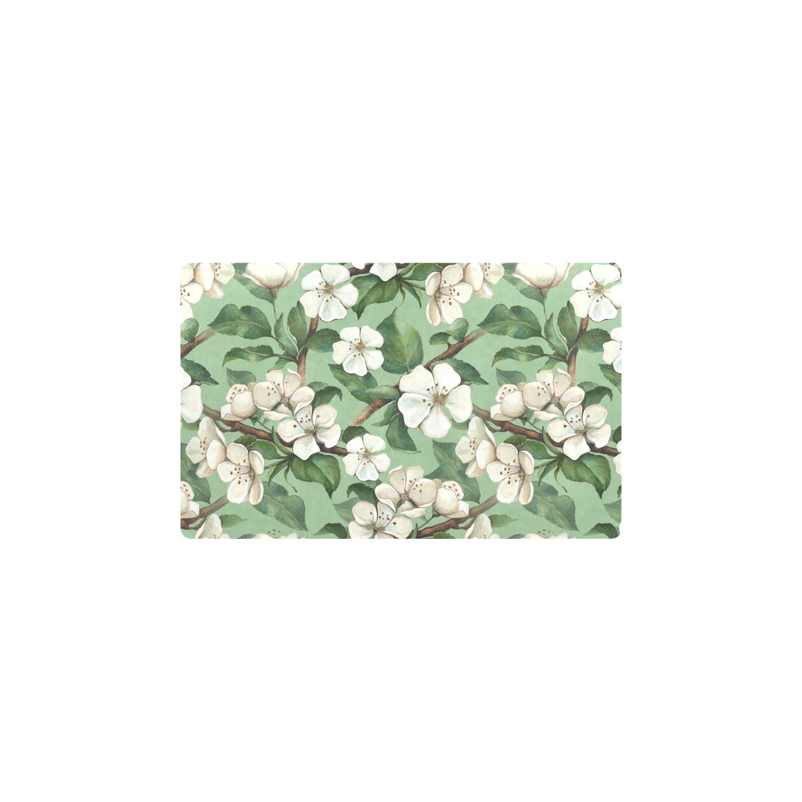 Apple blossom Pattern Print Design AB02 Kitchen Mat