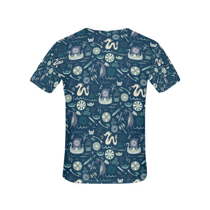 Vikings Print Design LKS305 Women's  T-shirt
