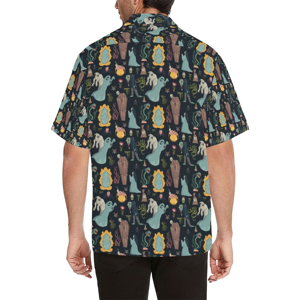 Creepy Print Design LKS303 Men's Hawaiian Shirt