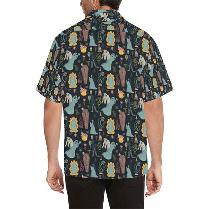 Creepy Print Design LKS303 Men's Hawaiian Shirt