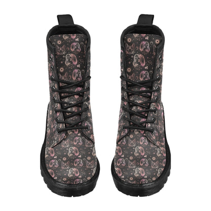 Third Eye Girl Cat Print Design LKS305 Women's Boots