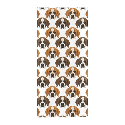 St Bernards Print Design LKS301 Beach Towel 32" x 71"