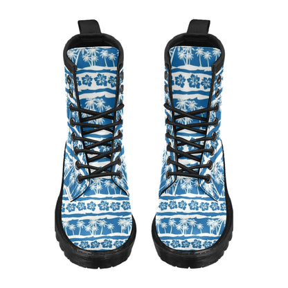 Hawaiian Themed Pattern Print Design H021 Women's Boots