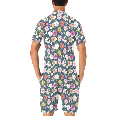 Hibiscus Sweet Print Design LKS304 Men's Romper