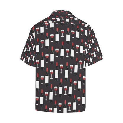 Wine Print Design LKS309 Men's Hawaiian Shirt
