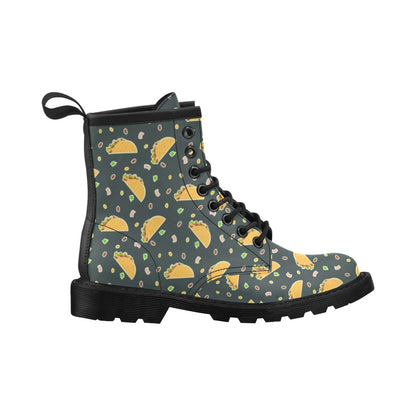 Taco Pattern Print Design TC02 Women's Boots