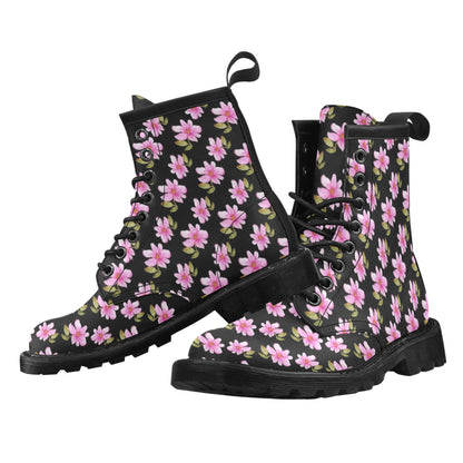 Magnolia Pattern Print Design MAG06 Women's Boots