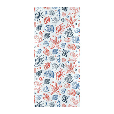 Seashell Print Design LKS307 Beach Towel 32" x 71"