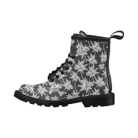 Palm Tree Pattern Print Design PT03 Women's Boots