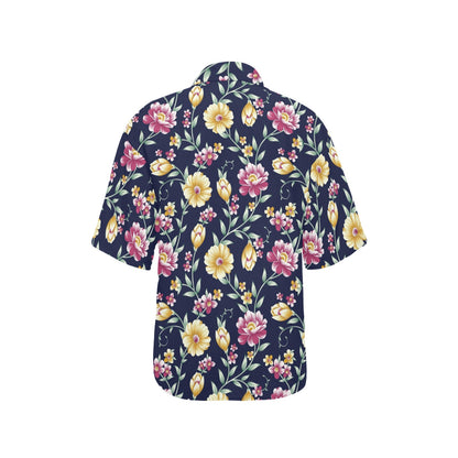 Gerberas Pattern Print Design GB03 Women's Hawaiian Shirt