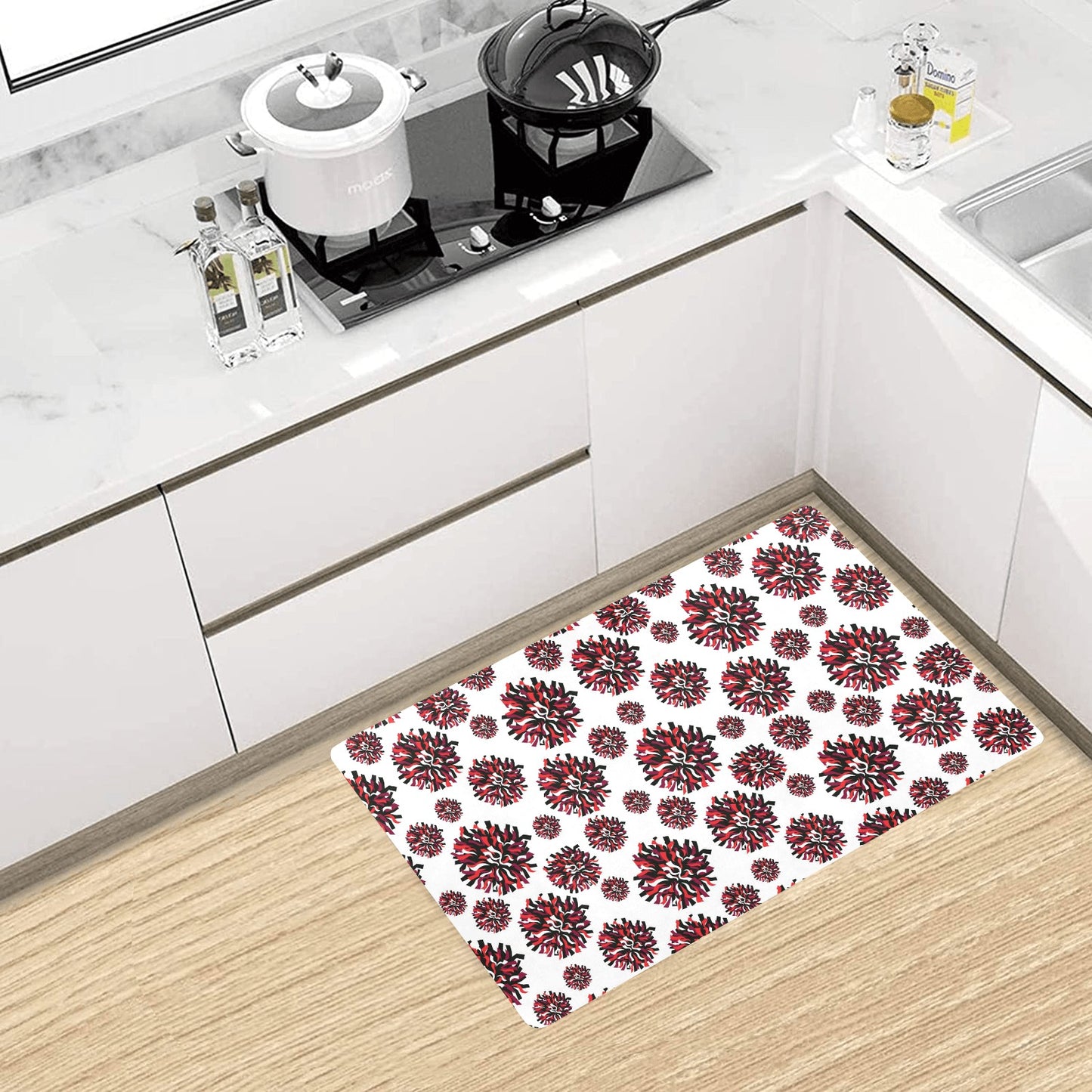 Cheerleader Pattern Print Design 01 Kitchen Mat