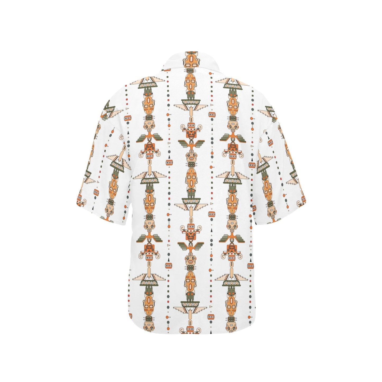 Totem Print Design LKS302 Women's Hawaiian Shirt
