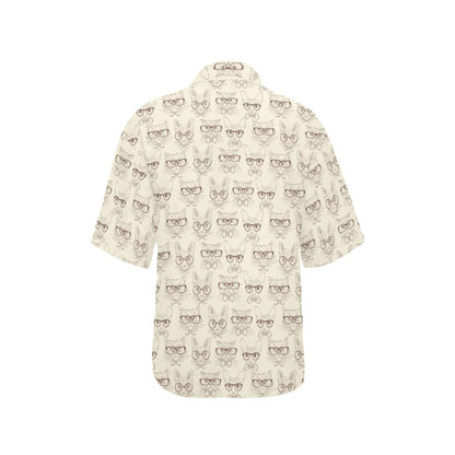 Cat Pattern Print Design 02 Women's Hawaiian Shirt