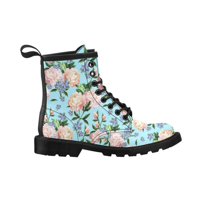 Peony Pattern Print Design PE02 Women's Boots