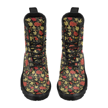 Cranberry Pattern Print Design CB02 Women's Boots