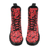 Hibiscus Red Pattern Print Design LKS306 Women's Boots