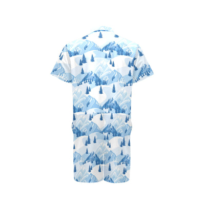 Mountain Pattern Print Design 03 Men's Romper