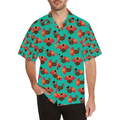 Thanksgiving Print Design LKS307 Men's Hawaiian Shirt