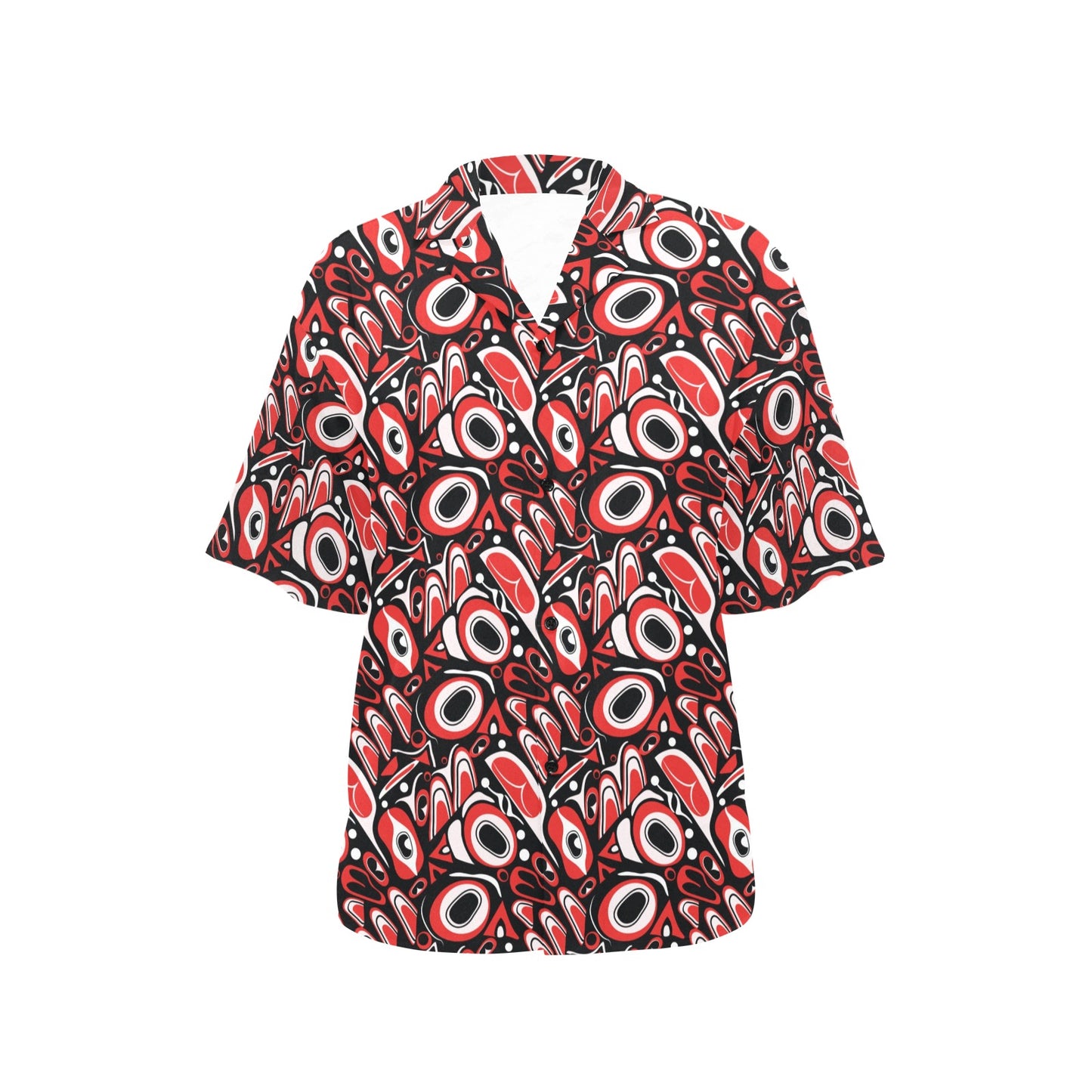 Totem Pole Texture Design Women's Hawaiian Shirt