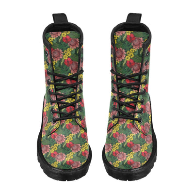 Summer Floral Print Design LKS305 Women's Boots