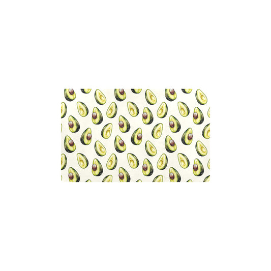 Avocado Pattern Print Design 01 Kitchen Mat