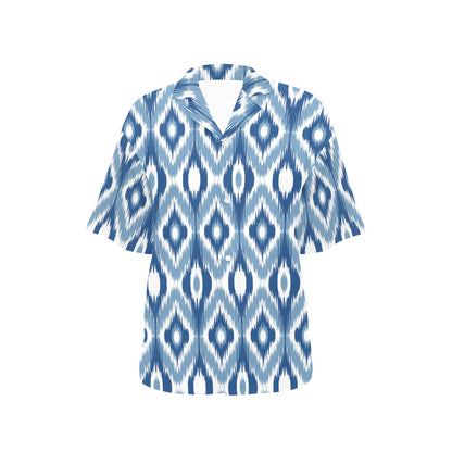 Ikat Pattern Print Design 03 Women's Hawaiian Shirt