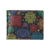 Chakra Mandala Print Pattern Men's ID Card Wallet