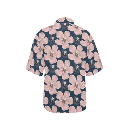 Plumeria Pattern Print Design PM018 Women's Hawaiian Shirt