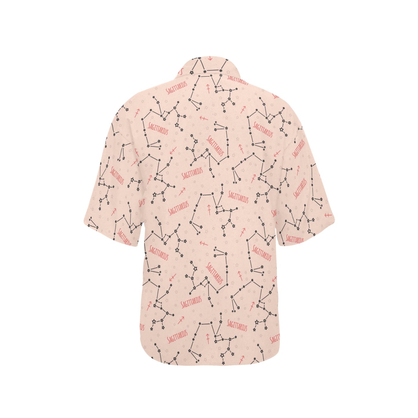 Sagittarius Star Print Design LKS302 Women's Hawaiian Shirt
