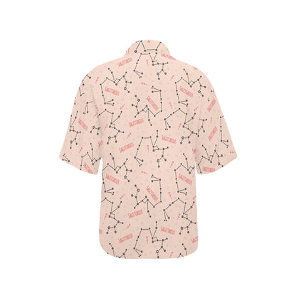 Sagittarius Star Print Design LKS302 Women's Hawaiian Shirt