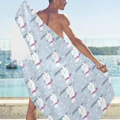 Ski Print Design LKS307 Beach Towel 32" x 71"