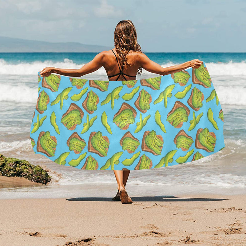 Sandwich Avocado Print Design LKS306 Beach Towel 32" x 71"