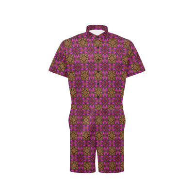 kaleidoscope Abstract Print Design Men's Romper