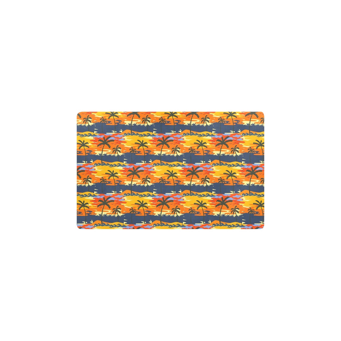 Palm Tree Pattern Print Design PT010 Kitchen Mat