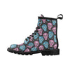 Day of the Dead Skull Print Pattern Women's Boots