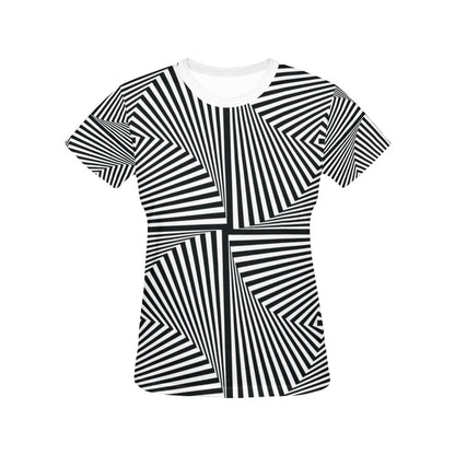 Vortex Print Design LKS302 Women's  T-shirt