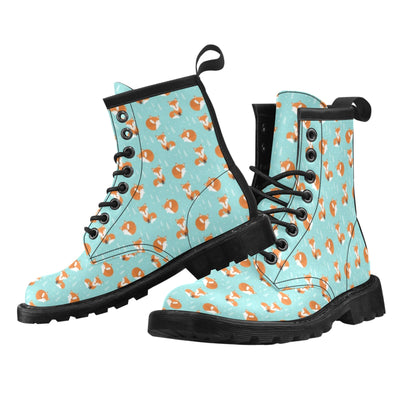 Fox Design Snow Print Pattern Women's Boots