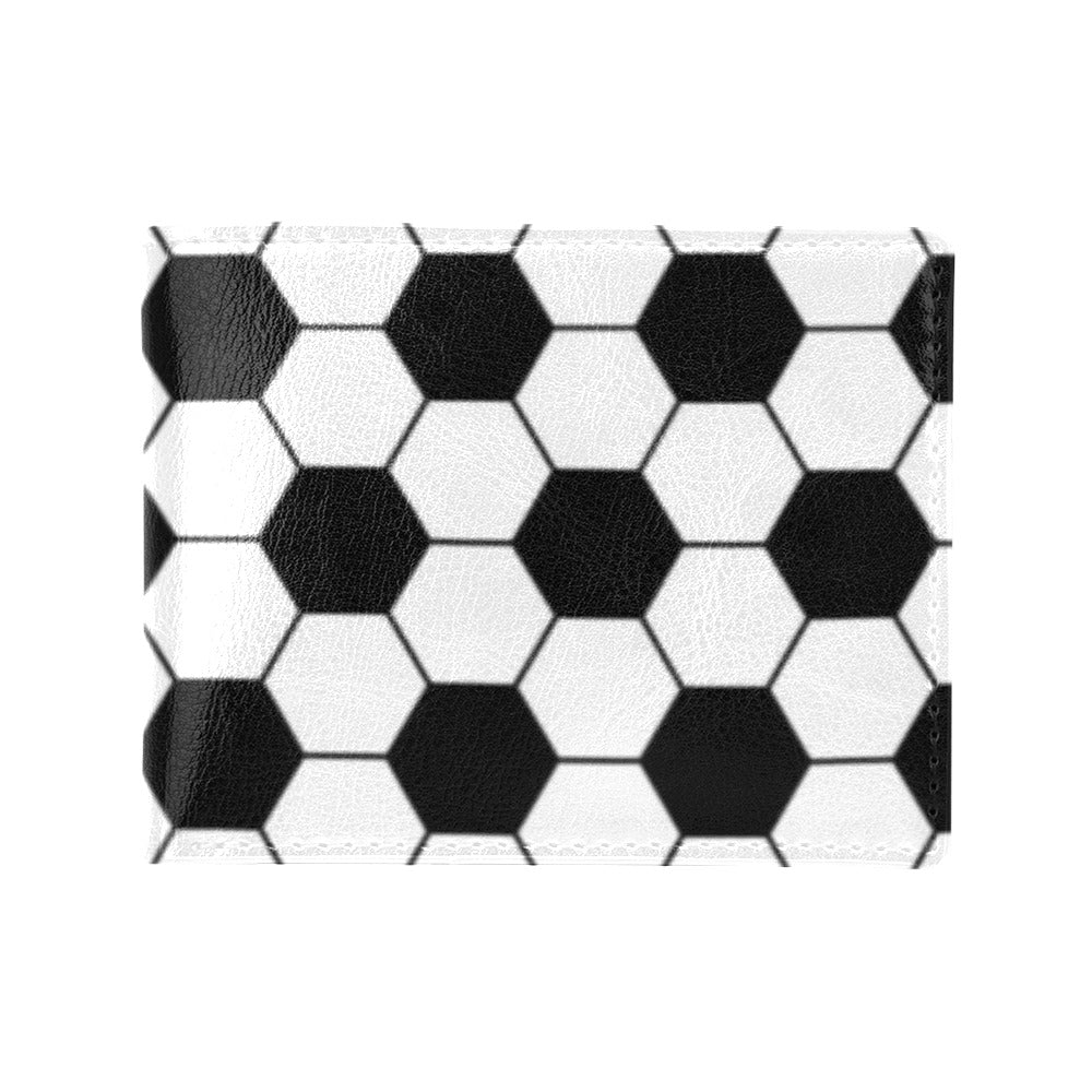 Soccer Ball Texture Print Design LKS303 Men's ID Card Wallet