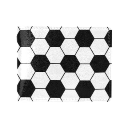 Soccer Ball Texture Print Design LKS303 Men's ID Card Wallet