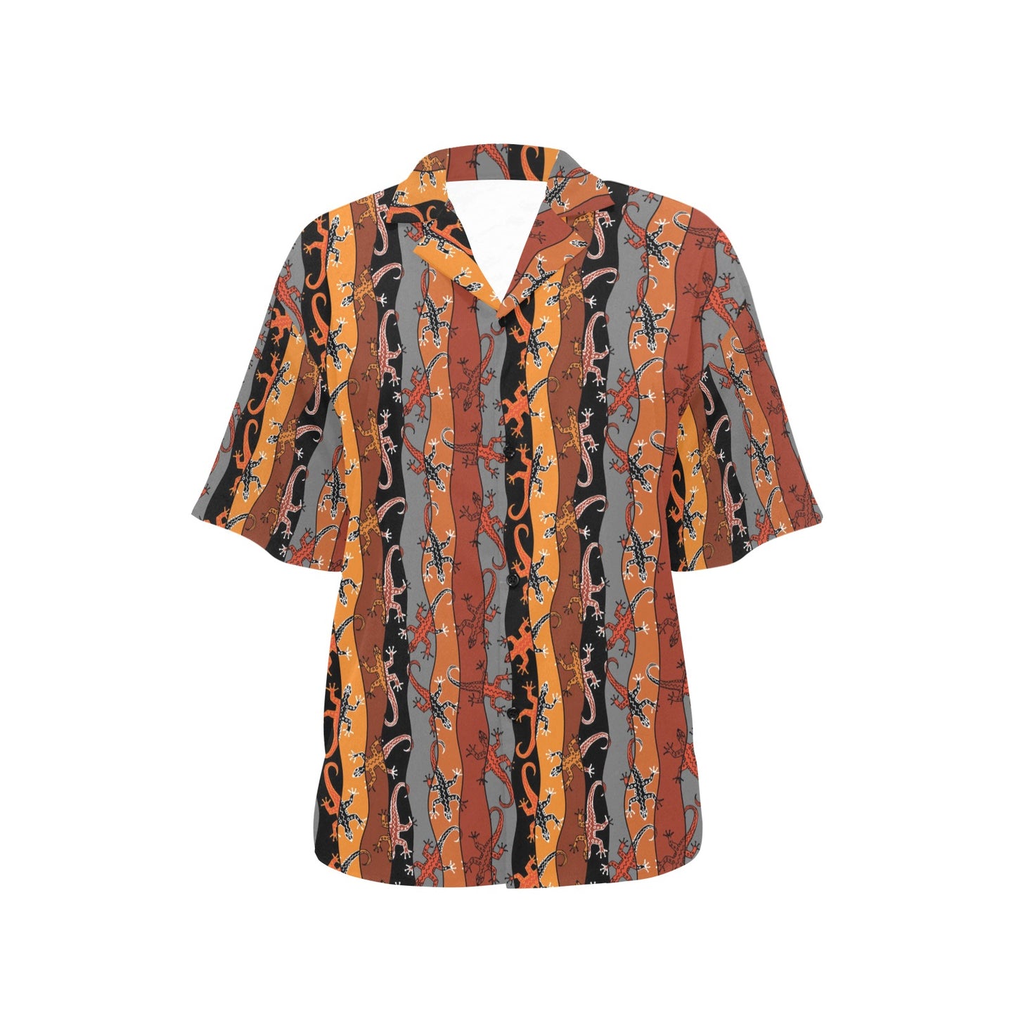 lizard Print Design LKS403 Women's Hawaiian Shirt