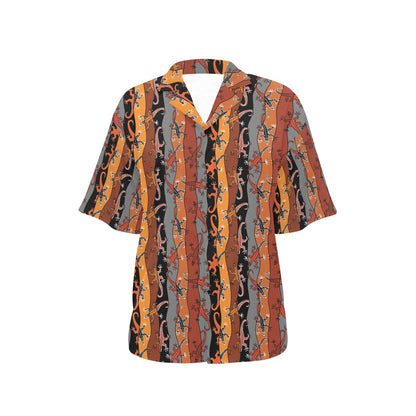lizard Print Design LKS403 Women's Hawaiian Shirt