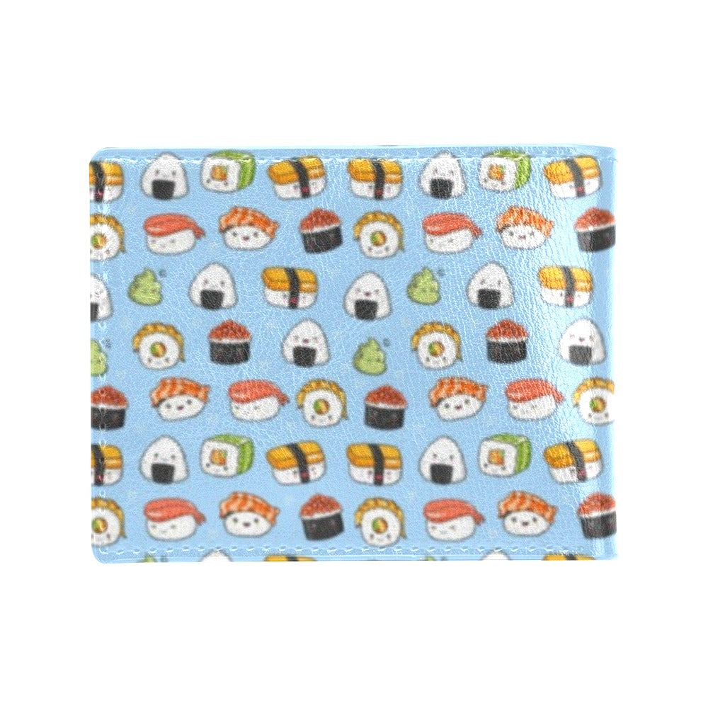 Sushi Cartoon Design Men's ID Card Wallet