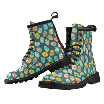 Easter Eggs Pattern Print Design RB09 Women's Boots